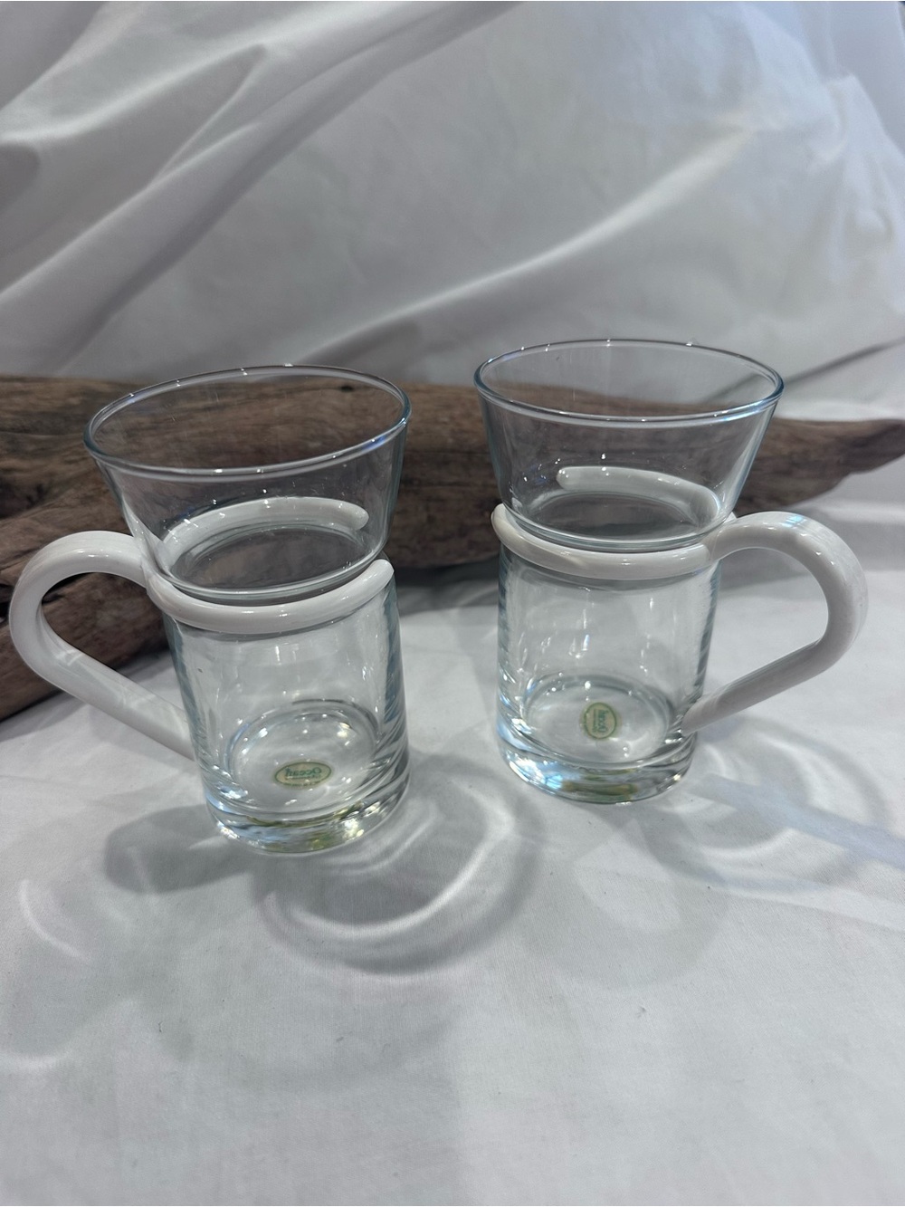 Vintage Bodum Bistro Glass Tea/Coffee Mugs, famously nicknamed "The Picard Cup"